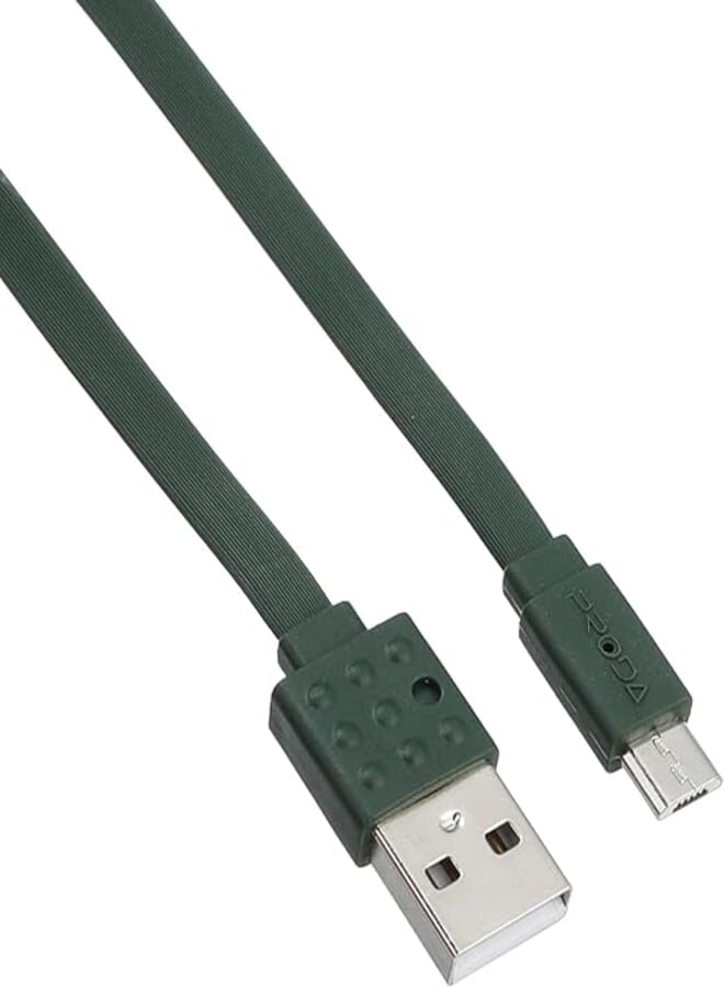 Proda kx1581 charging and data transfer cable, 1 m - dark green-result.feed.gl_electronics-size